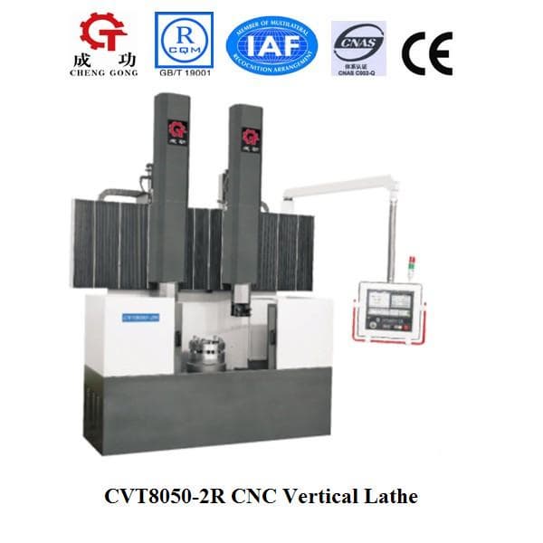 CVT8050-2R CNC VERTICAL TURRET LATHE MACHINE